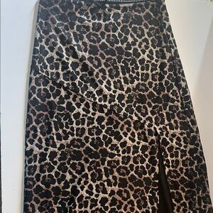 Leopard Print Women's Skirt